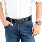 Tom Tailor Męski Pasek Skórzany Klasyczny Skóra Tg1060r01/791 40mm Gürtel Q.2647 0791 Black